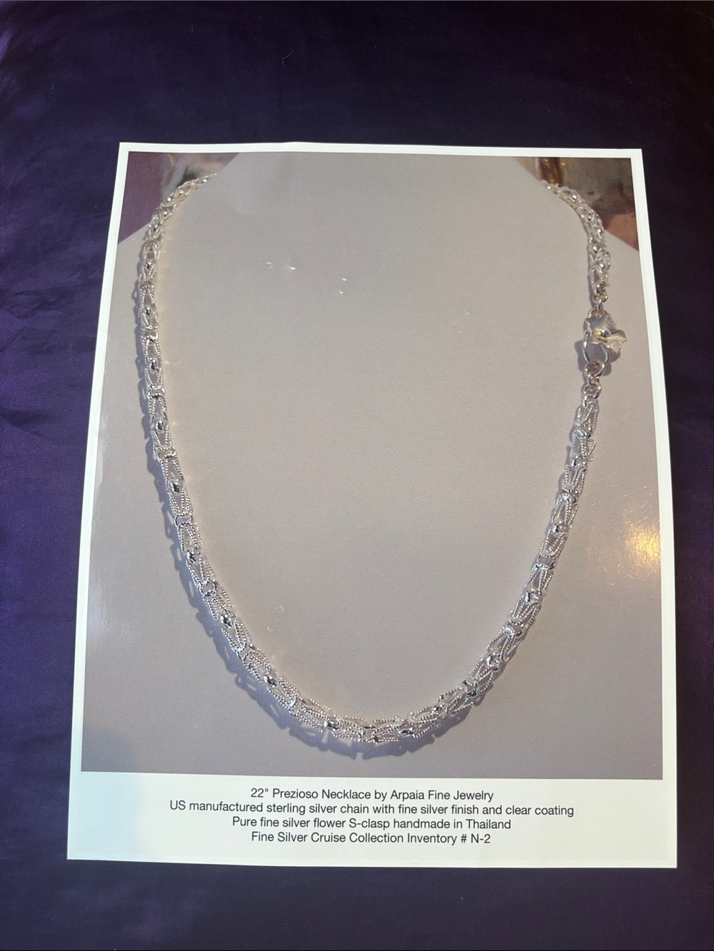 22" Sterling Silver Prezioso Necklace - Silver